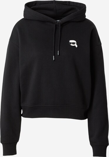 Karl Lagerfeld Sweatshirt 'IKONIK' i kitt / svart / hvit, Produktvisning