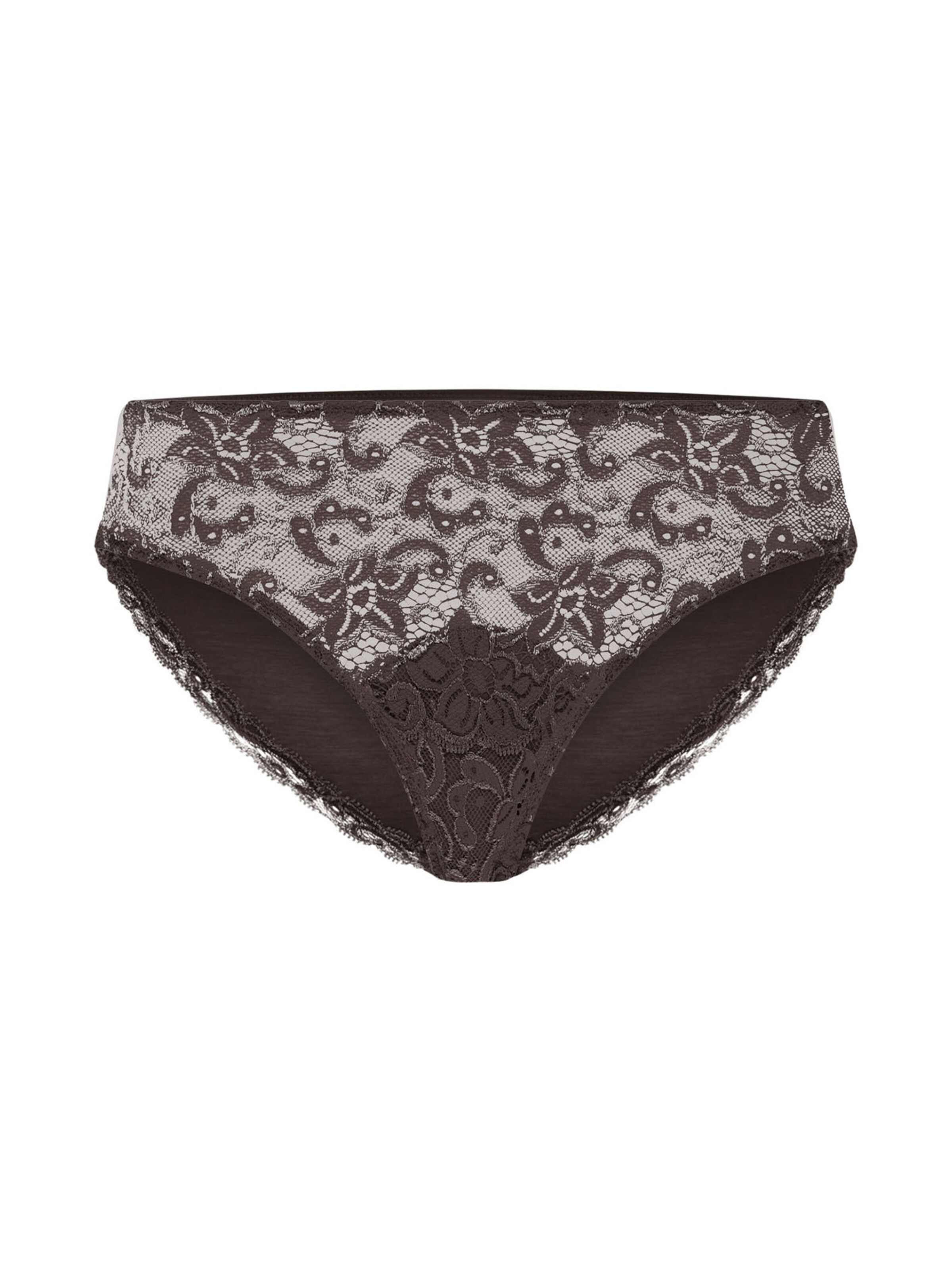 Hanro Panty ' Moments ' in Brown: front