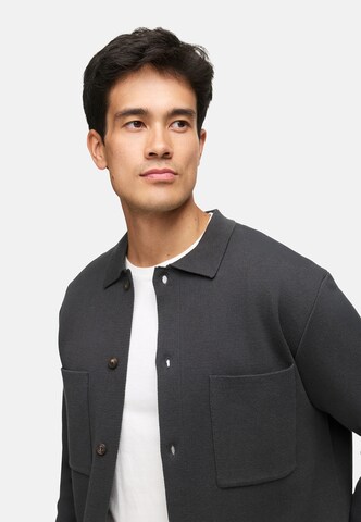 INDICODE JEANS Gebreid vest 'Bellino' in Grijs