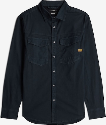 G-STAR Slim fit Button Up Shirt 'Dakota Slim Shirt' in Blue: front