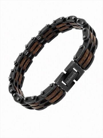 Holzwerk - Pulsera 'FELDSEE' en gris: frente