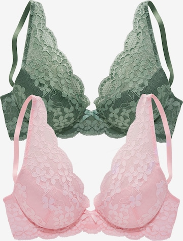 Reggiseno di PETITE FLEUR in verde: frontale