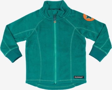 Villervalla Fleece Jacket 'Basic' in Green: front