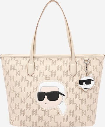 Karl Lagerfeld - Shopper 'Ikonik 2.0' em branco: frente