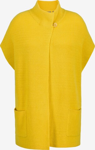 Cardigan Ulla Popken en jaune : devant