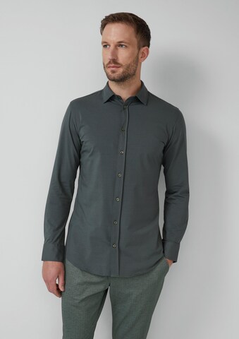 Coupe regular Chemise s.Oliver BLACK LABEL en vert : devant