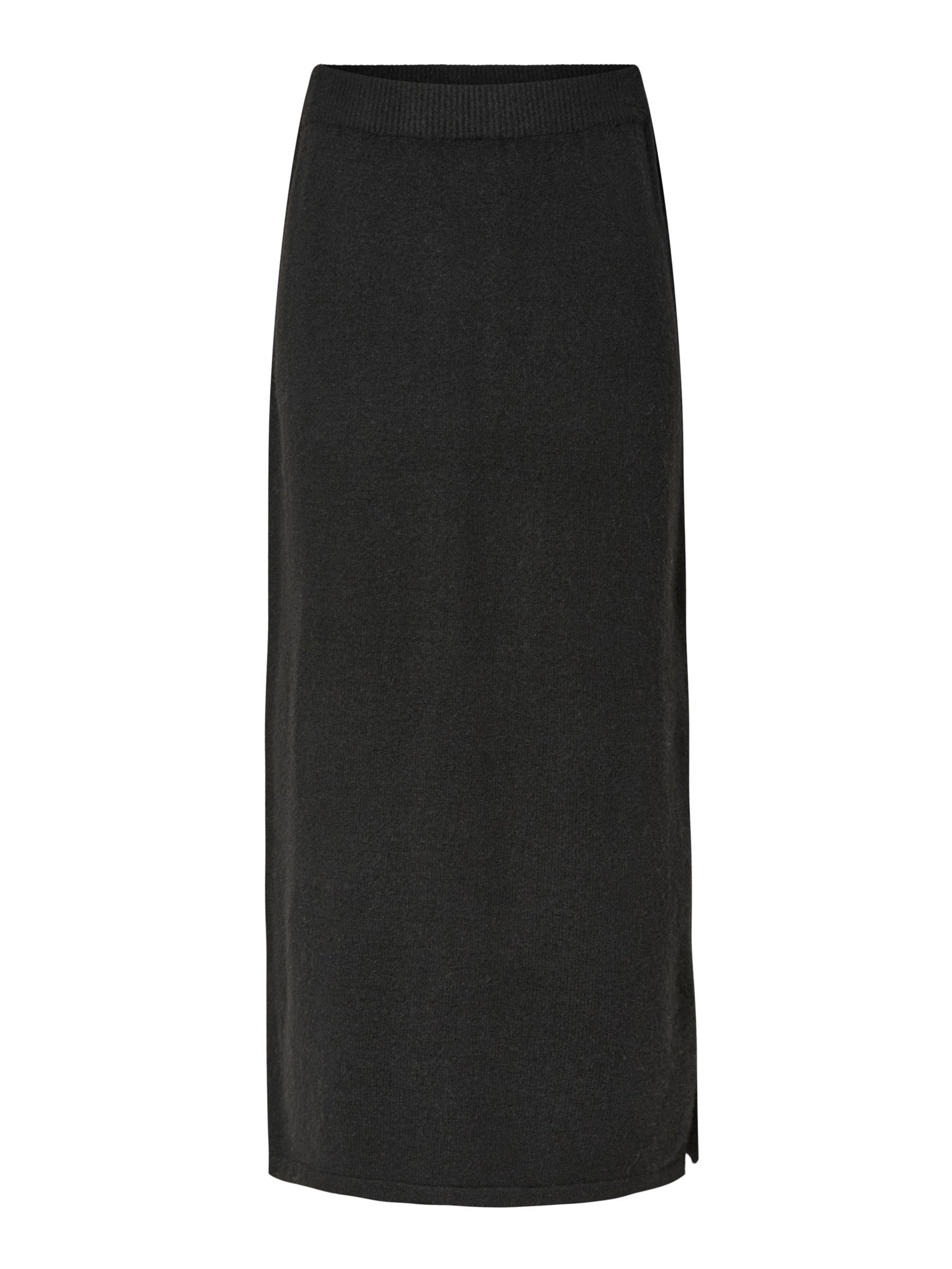 PIECES - Falda 'SALLY' en negro: frente