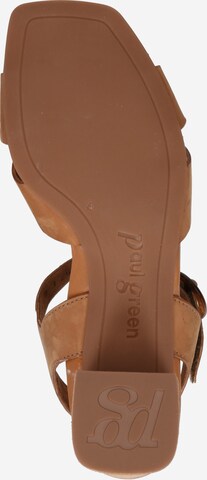 Paul Green Páskové sandály – hnědá