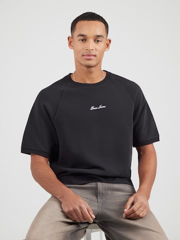 GUESS JEANS - Sudadera en negro: frente