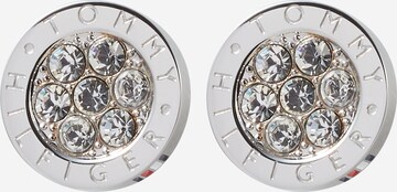 TOMMY HILFIGER Oorbellen 'Crystal' in Zilver: voorkant