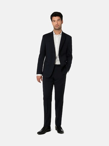 BENVENUTO Slim fit Suit 'Romeo Nero' in Blue: front