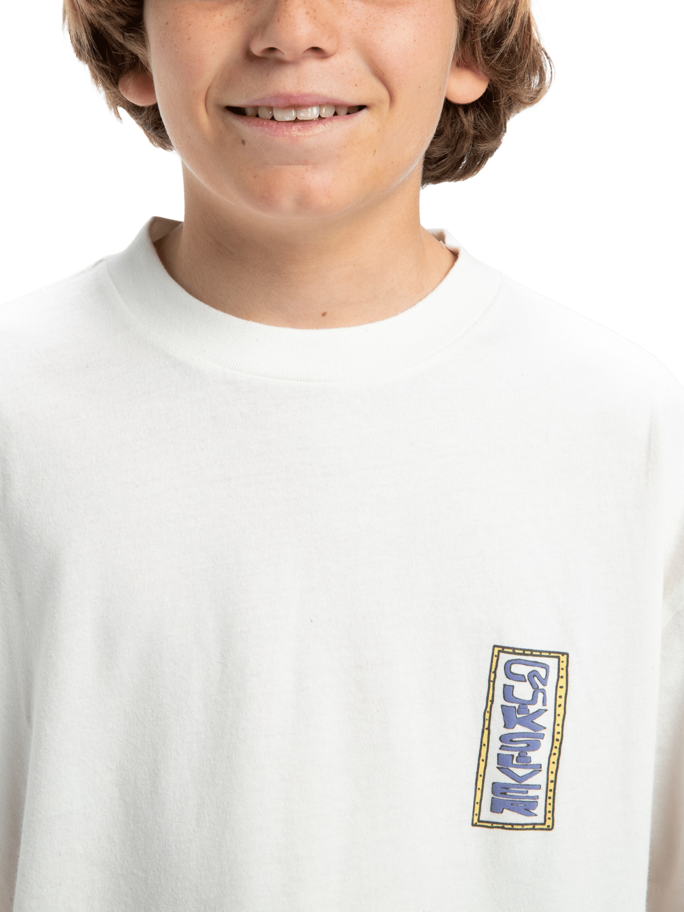 T-Shirt 'Sunrise Bowl' QUIKSILVER en blanc