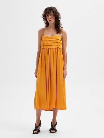 SELECTED FEMME Jurk 'Giulia' in Oranje: voorkant