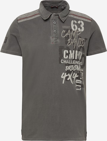 CAMP DAVID Poloshirt in Grau: predná strana