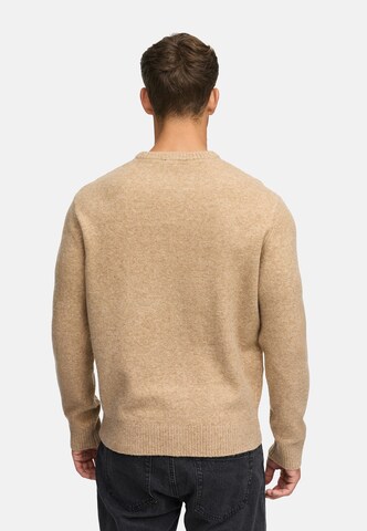 INDICODE JEANS Sweater 'INTrax' in Beige