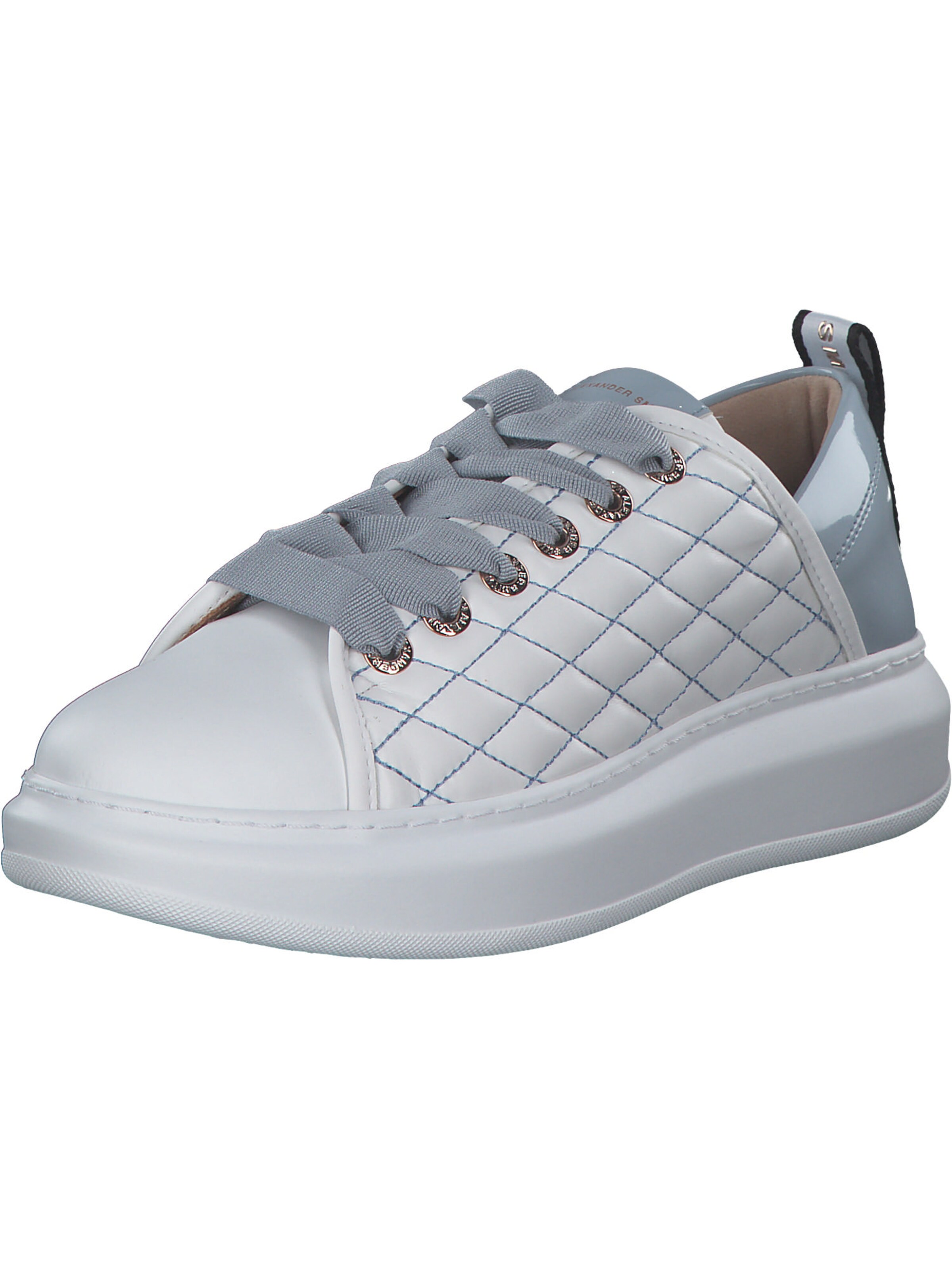 Alexander Smith Platform trainers 'Wembley AW E2D' in White: front