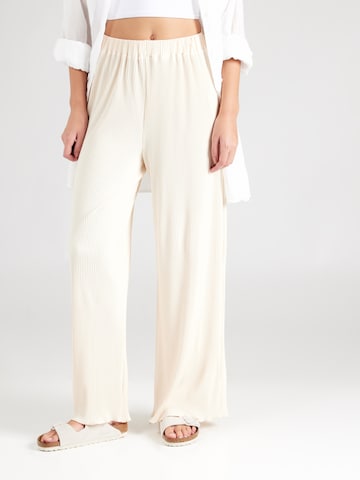 Soft Rebels Wide leg Broek 'Asiatic' in Beige: voorkant