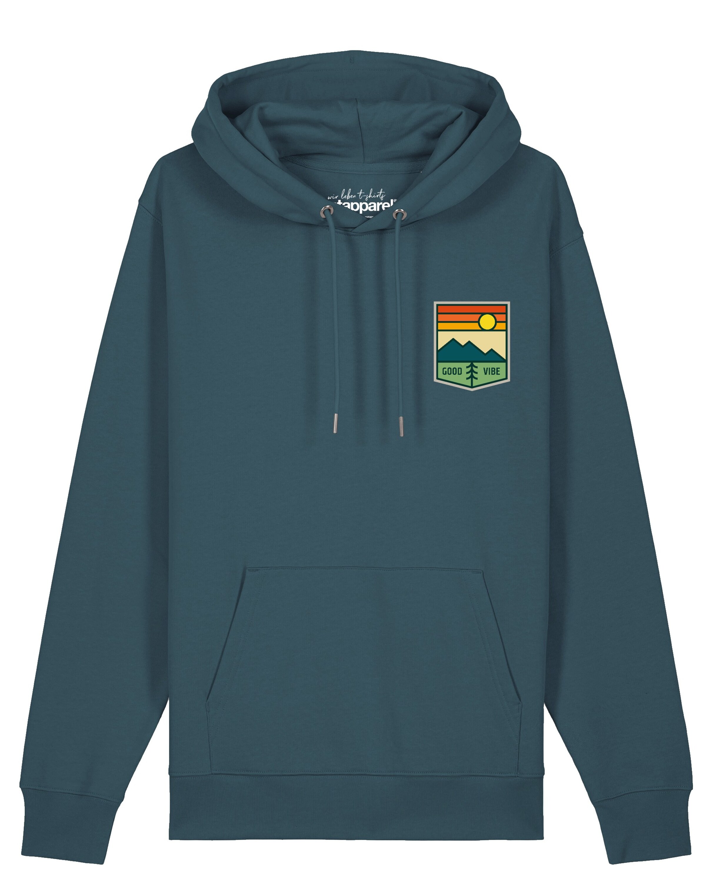 Felpa 'Good Vibe' di Watapparel in blu: frontale