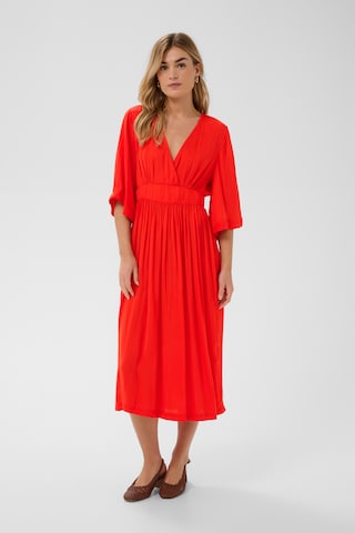 SAINT TROPEZ Jurk 'SZPhernanda' in Rood: voorkant