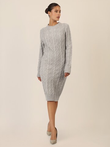 APART Knitted dress in Grey