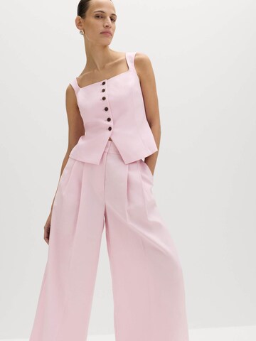 Wide leg Pantaloni di Marks & Spencer in rosa