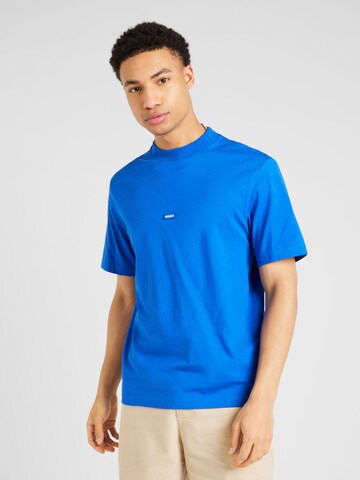 HUGO Shirt 'Nieros' in Blauw: voorkant