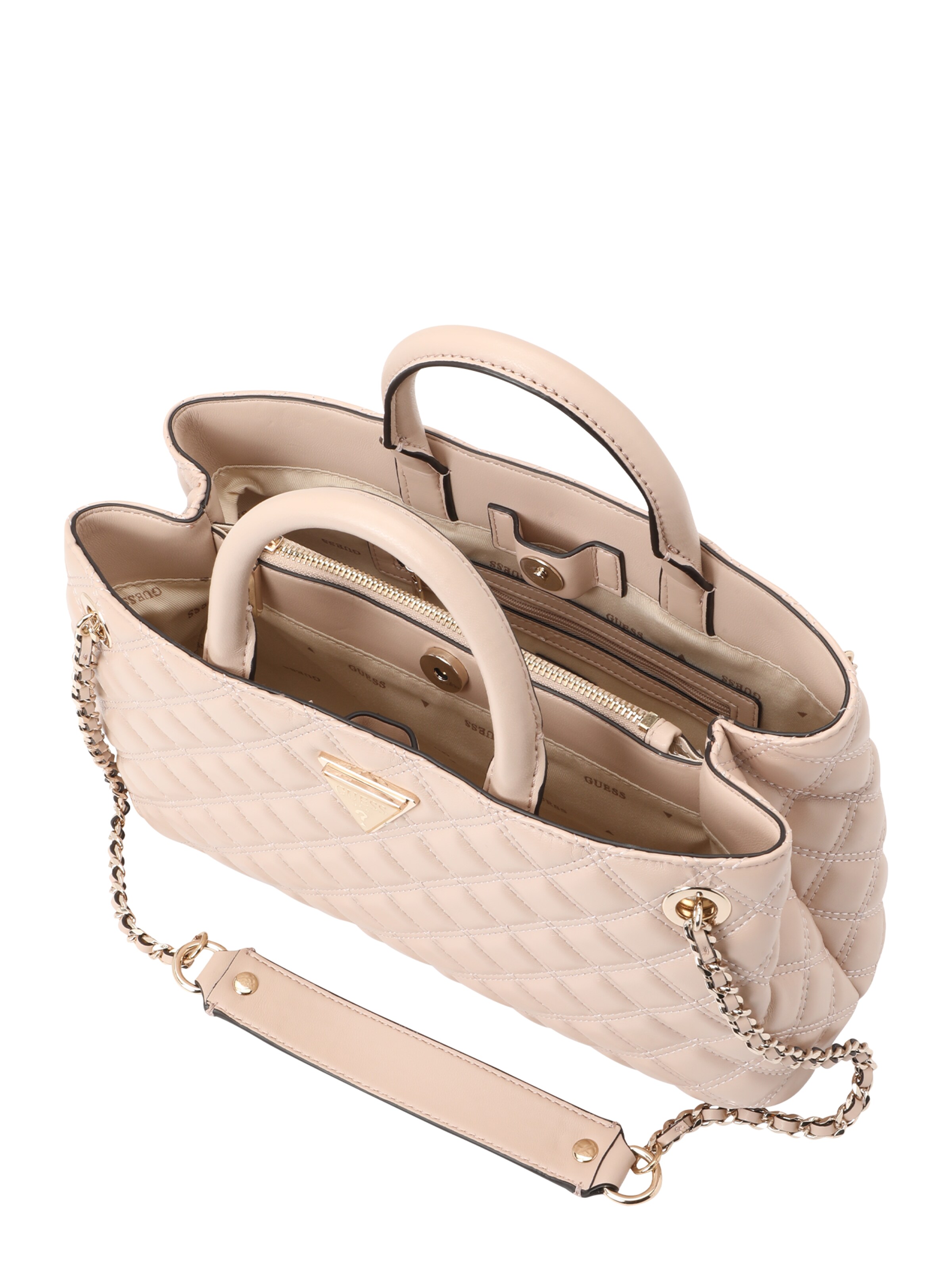 GUESS Handtasche 'Giully Gfriend' in Beige
