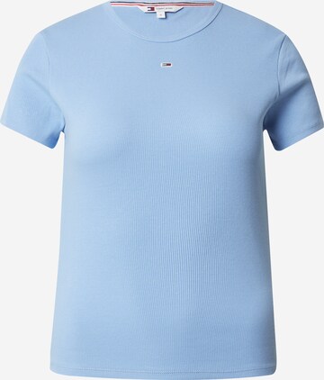 Tommy Jeans Shirt 'ESSENTIAL' in Blauw: voorkant