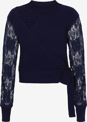 Pull-over faina en bleu : devant