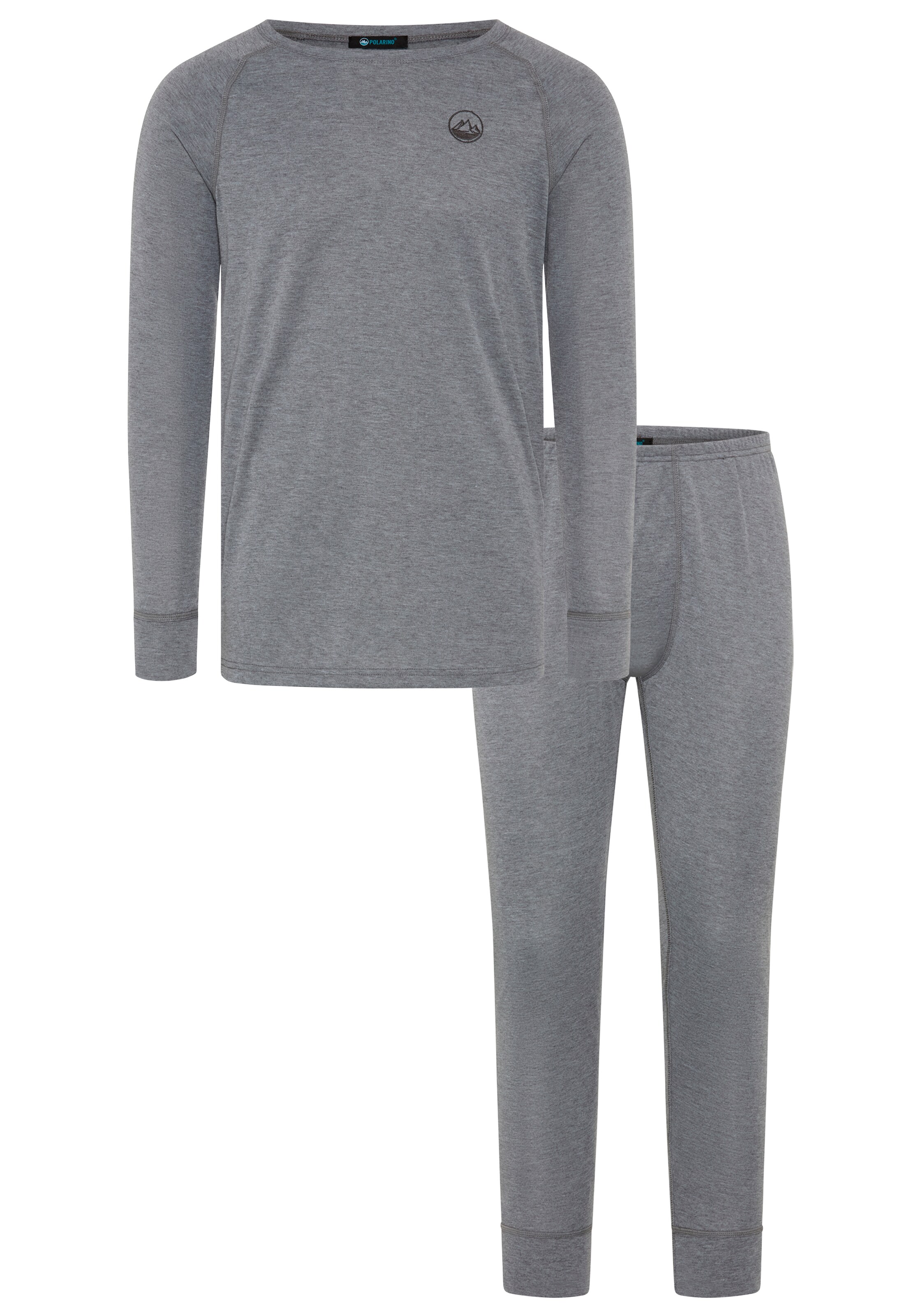 POLARINO Undershirt in Grey: front