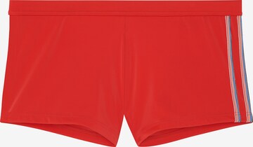 Shorts de bain ' Nautical Cup ' HOM en rouge : devant
