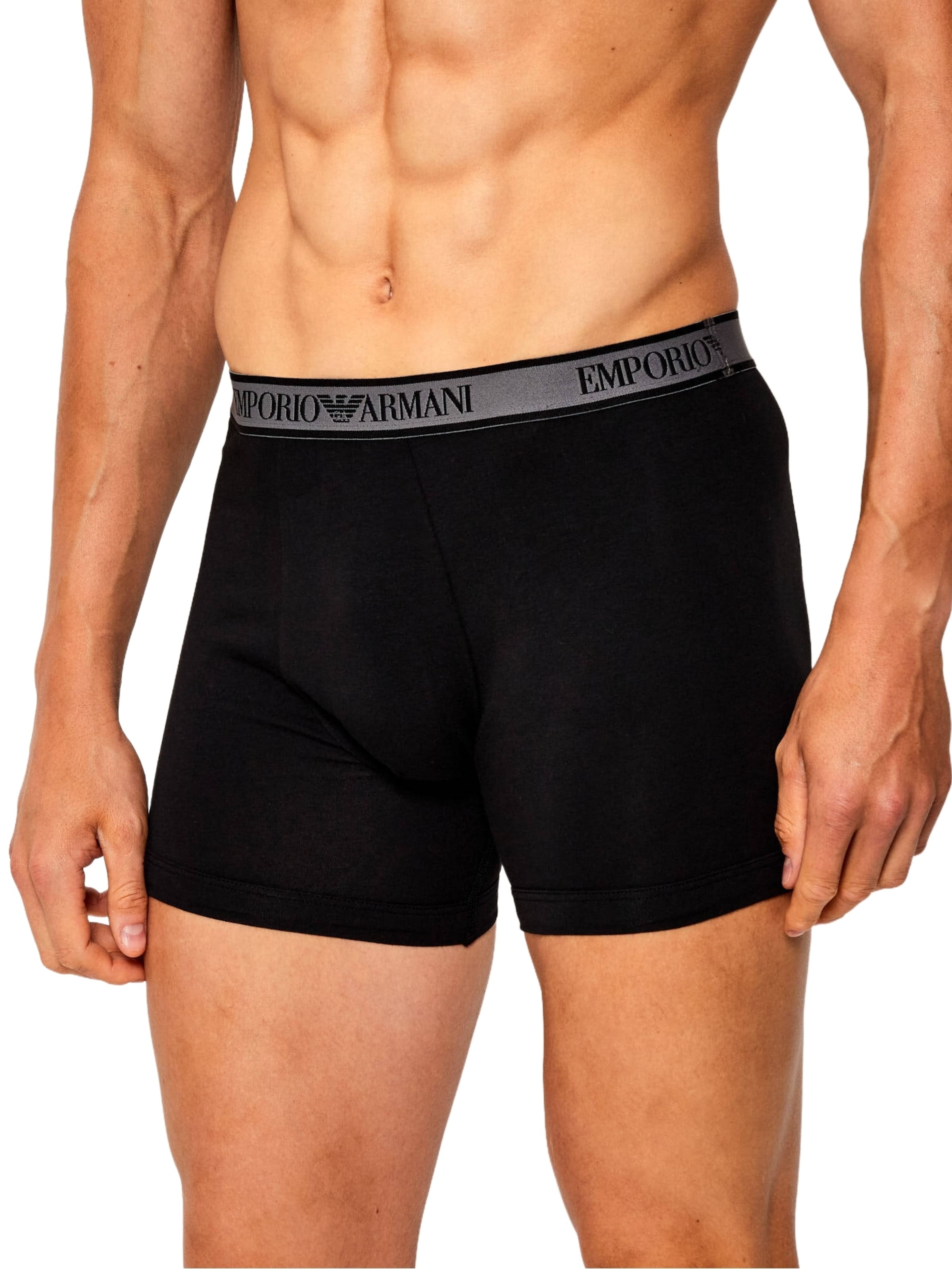 Boxer di Emporio Armani in nero: frontale