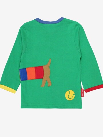 Toby Tiger Shirt 'Dackel-Applikation' in Green