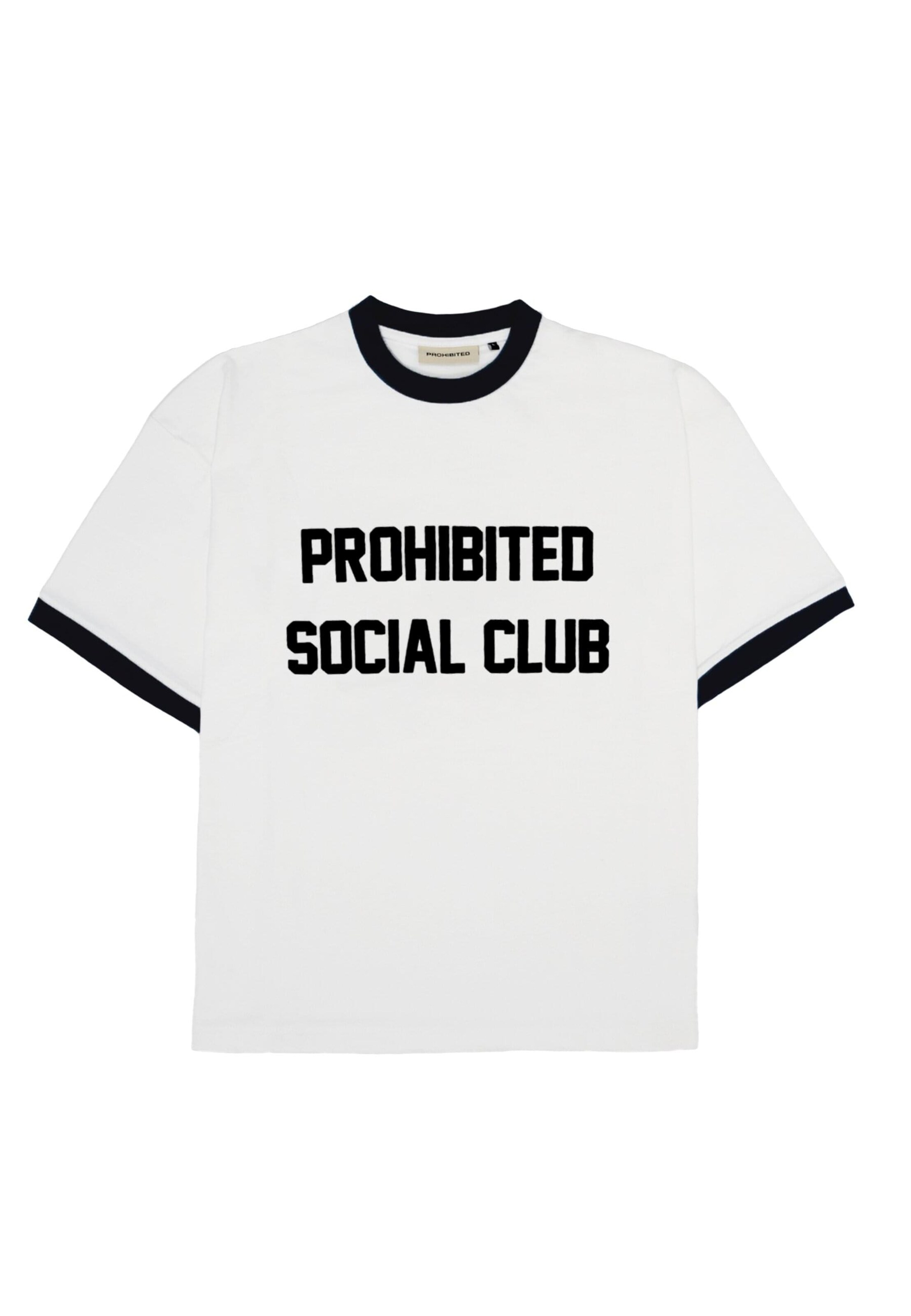 Prohibited T-Shirt in Weiß: Vorderseite