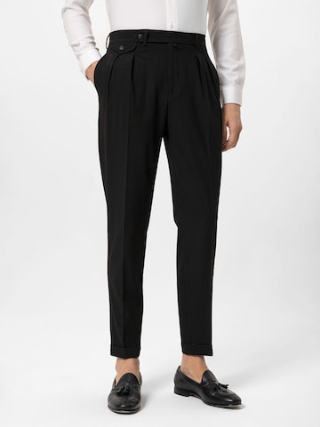 Coupe slim Pantalon Antioch en noir : devant