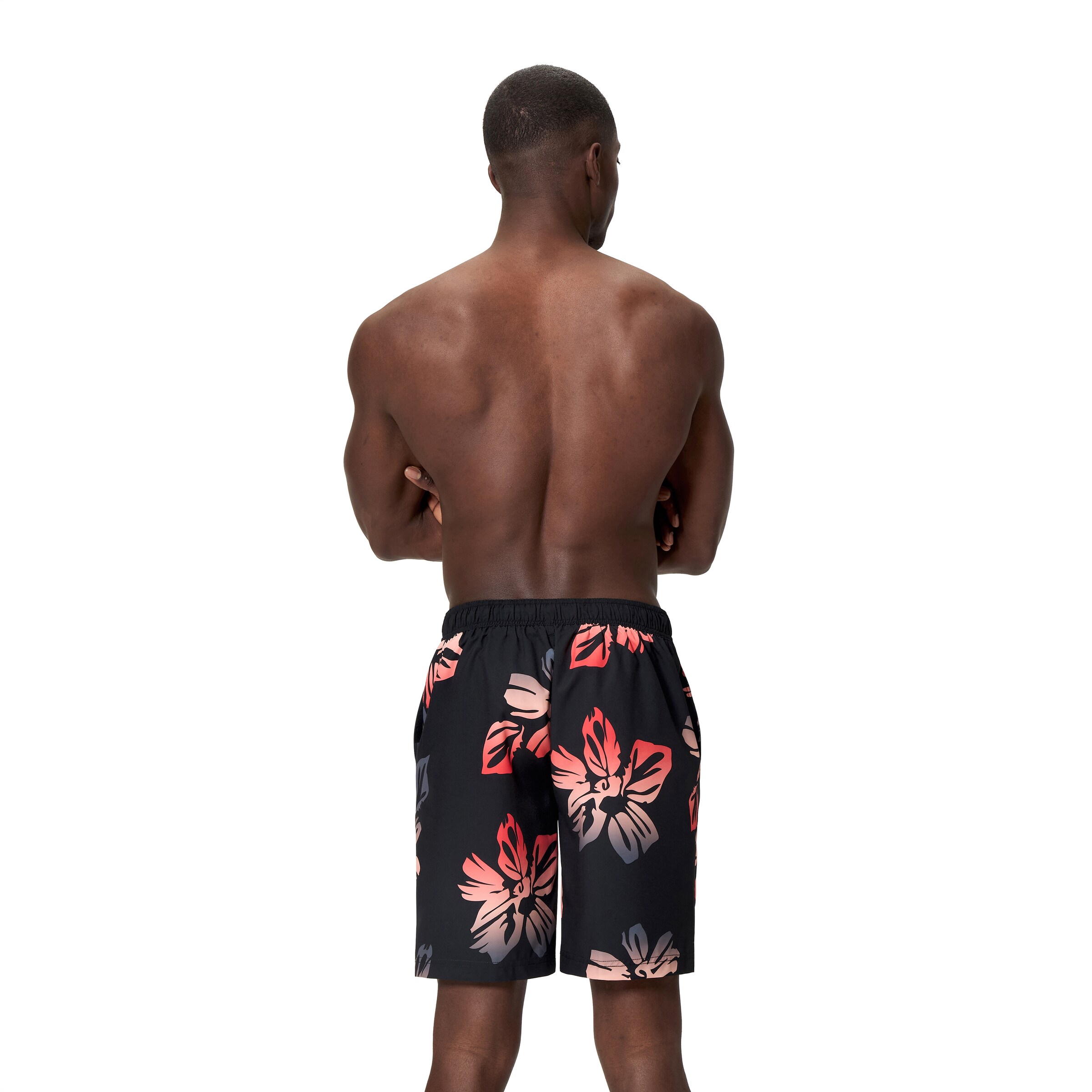 SPEEDO Athletic Swim Trunks in Black
