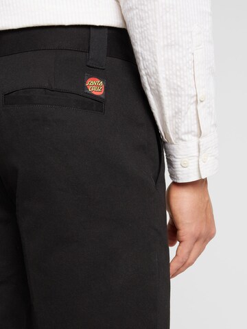 Santa Cruz Regularen Chino hlače 'Classic' | črna barva