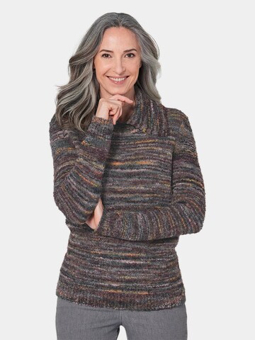 Goldner Pullover in Braun: Vorderseite
