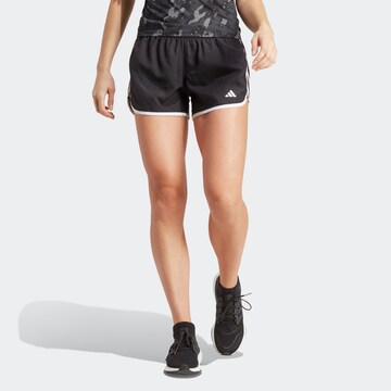 ADIDAS PERFORMANCE Regular Sportbroek 'Marathon 20 ' in Zwart: voorkant