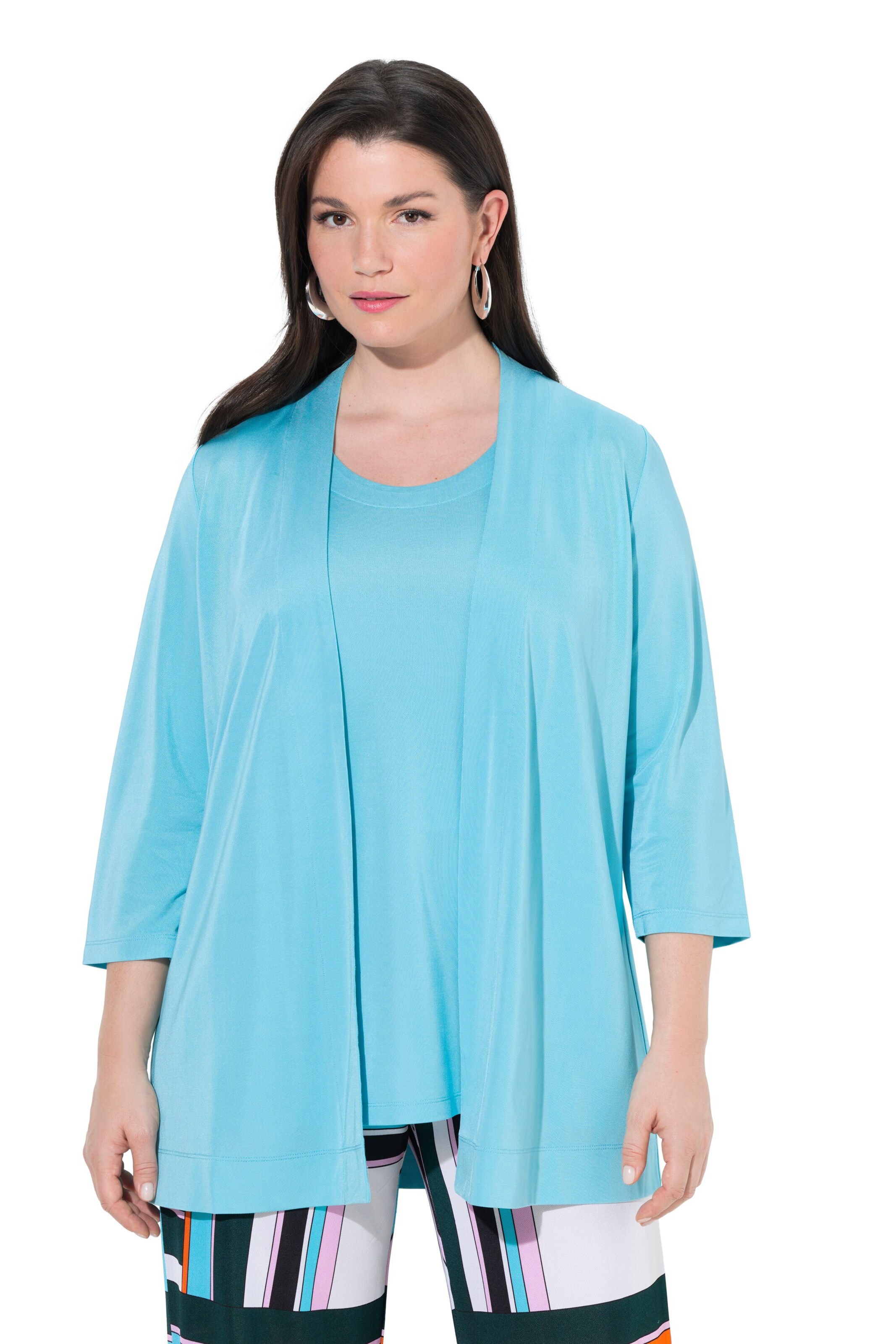 Ulla Popken Between-season jacket in Blue: front