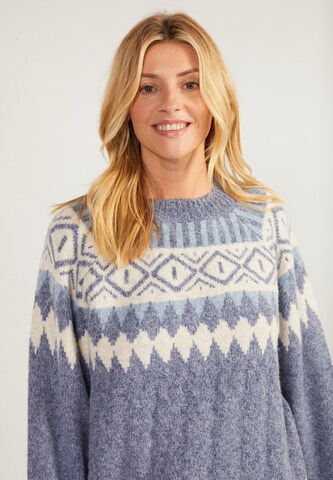 usha BLUE LABEL Sweater 'Lynnea' in Blue