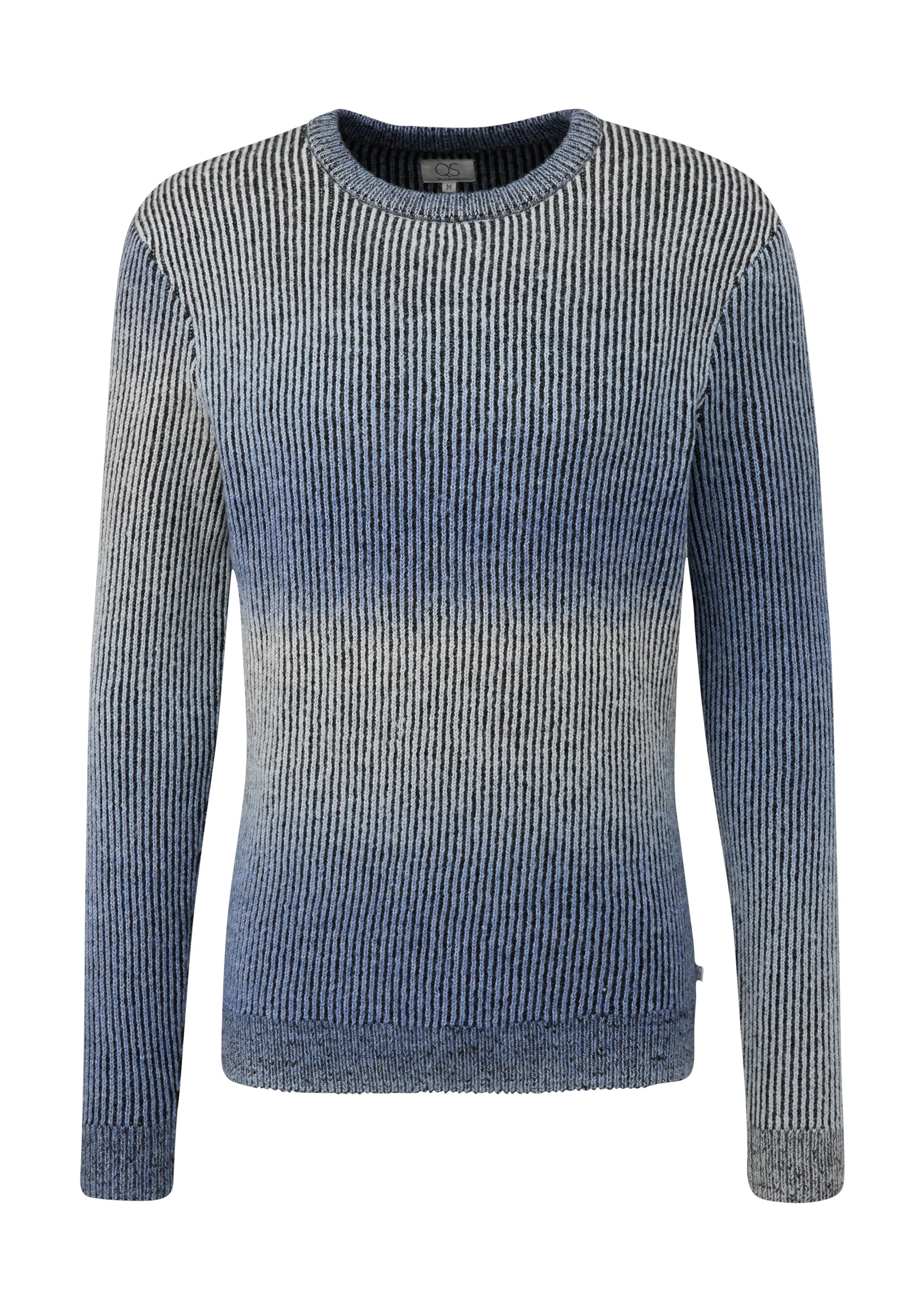 QS Strickpullover in royalblau, Produktansicht