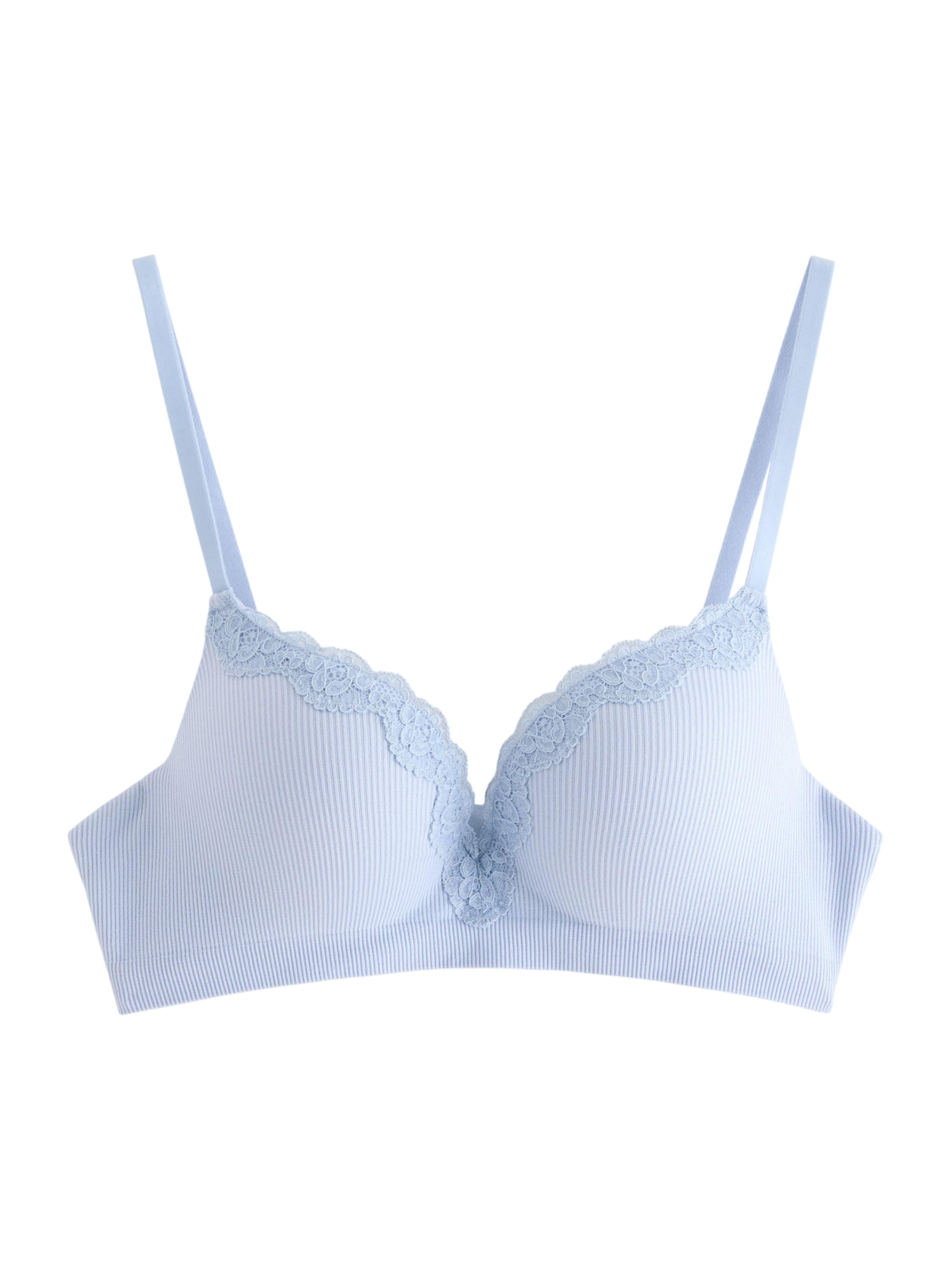 Lindex Push-up Bra 'Malva' in Blue: front
