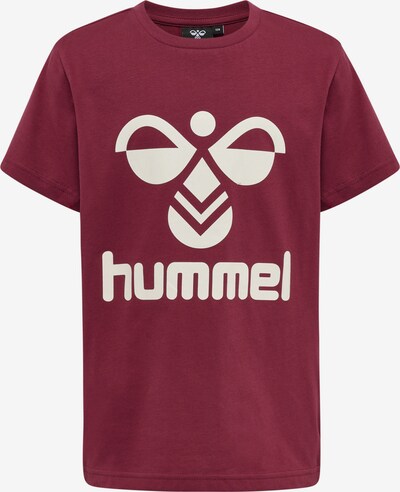 Hummel T-shirt S/S in dunkelrot / weiß, Produktansicht