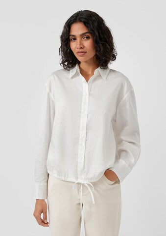 s.Oliver Blouse in Wit: voorkant