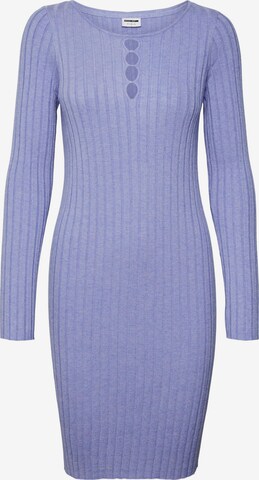 Noisy may Knitted dress 'FREY' in Purple: front