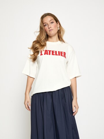 minus - Top 'Stine' en blanco: frente