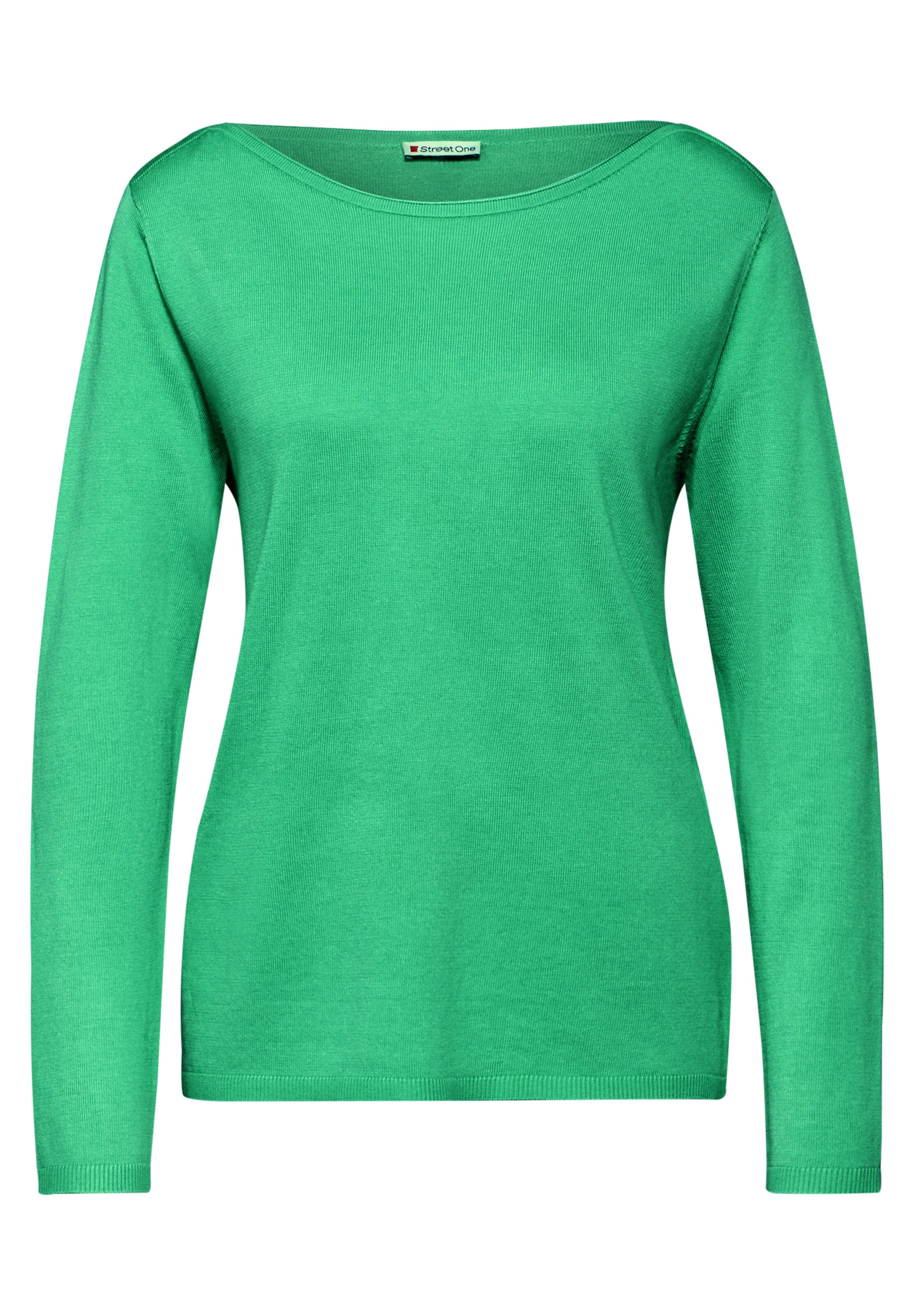 STREET ONE Strickpullover in Grün: Vorderseite