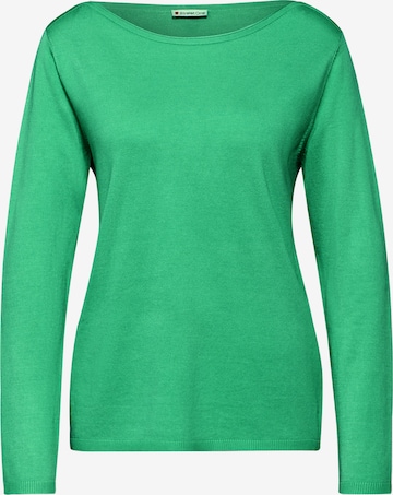 STREET ONE Strickpullover in Grün: Vorderseite