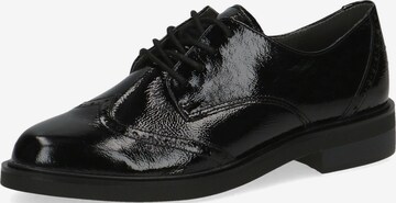 CAPRICE Lace-Up Shoes in Black: front